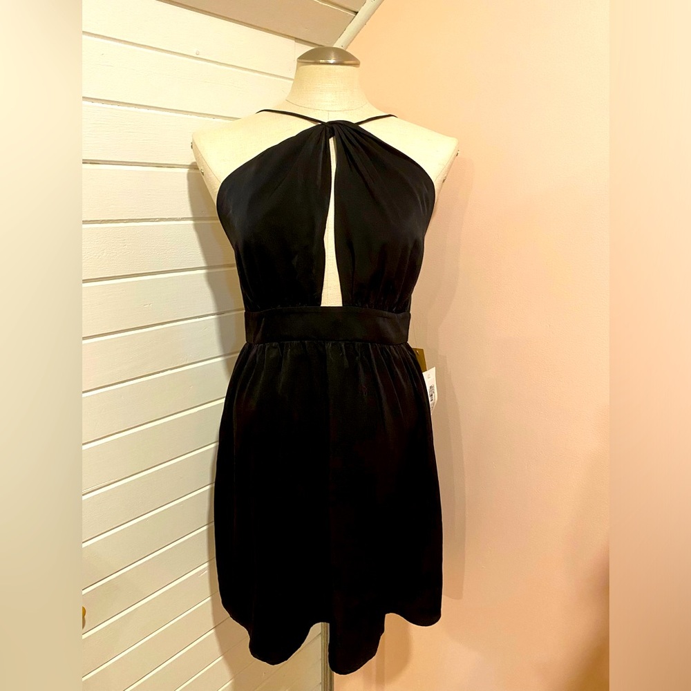 Black Rokoko Mini Halter Dress, Size Medium, NWT